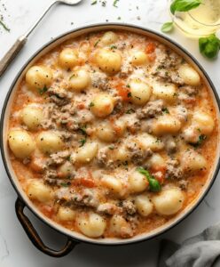 Ground Beef Gnocchi Recipe