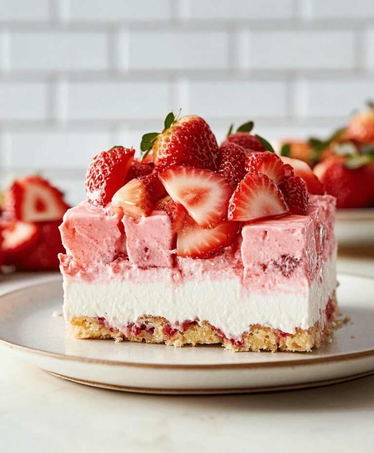 Layered Strawberry Cheesecake Lasagna Recipe