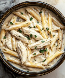 Crockpot Chicken Alfredo Pasta Recipe