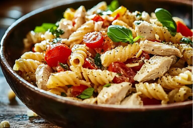 High Protein Chicken Pasta Salad Recipe