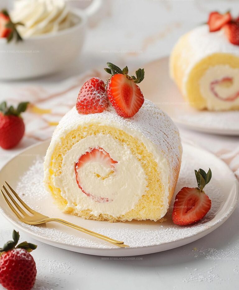 Creamy Strawberry Shortcake Cheesecake Rolls Recipe