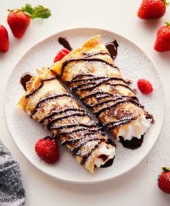 Delightful Nutella Cream-filled Crepes Recipe