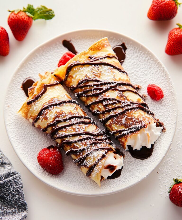 Delightful Nutella Cream-filled Crepes Recipe