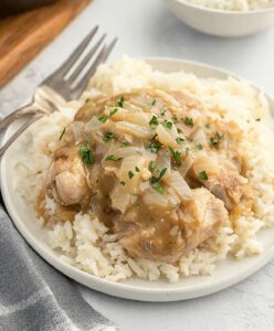 Smothered Chicken And Rice Recipe
