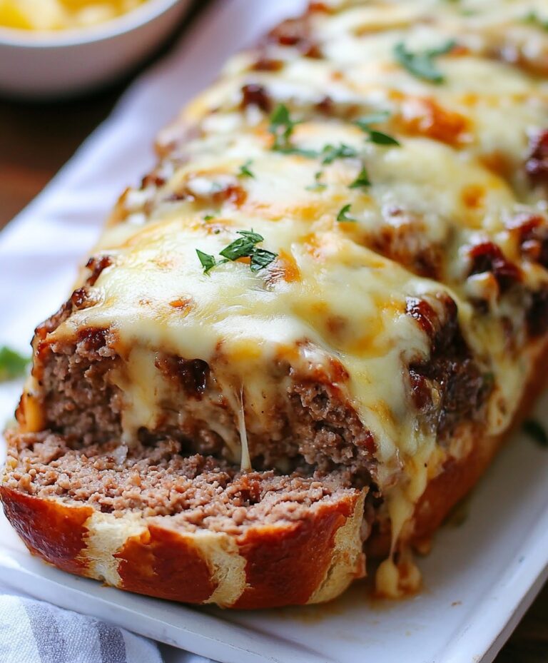 Cheesy Philly Cheesesteak Meatloaf Recipe