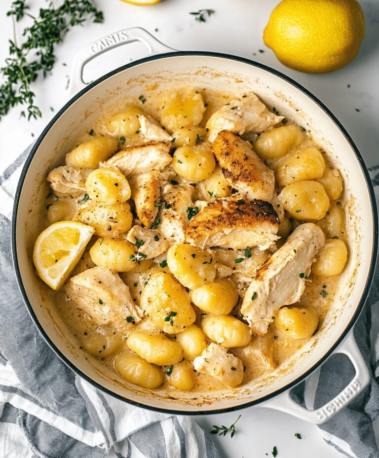 Garlic Chicken Gnocchi Skillet Recipe