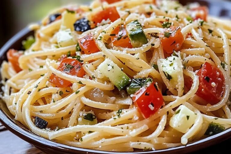 Cold Spaghetti Pasta Salad Recipe