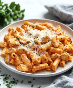 Cheesy Chicken Parmesan Pasta Recipe