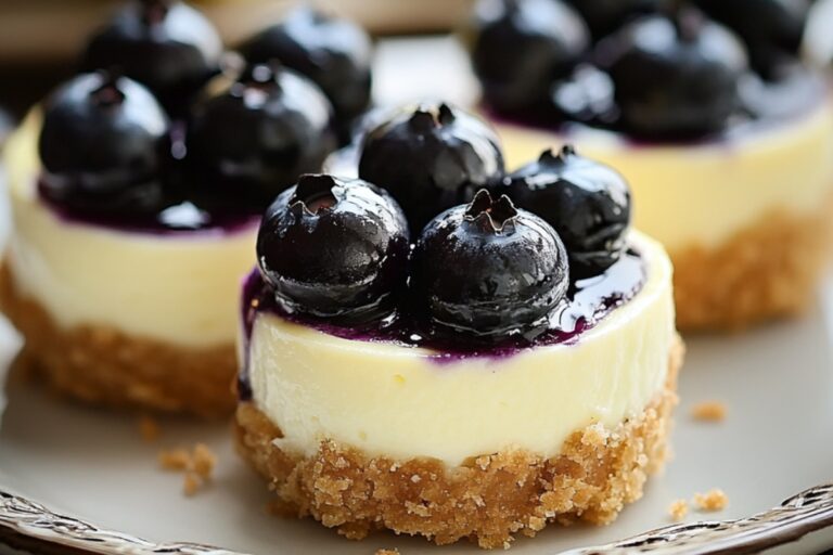 Mini Lemon Blueberry Cheesecakes Recipe