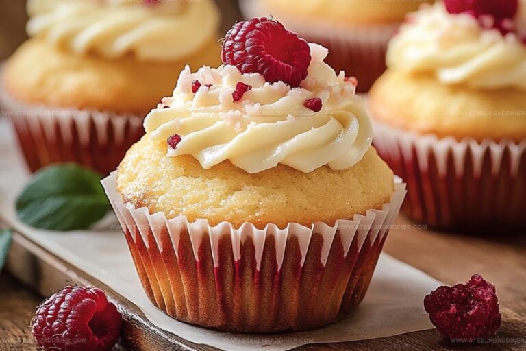 Raspberry Vanilla Cream Cheese Cupcakes Recipe
