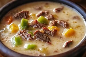 Philly Cheese Steak Soup Recipe