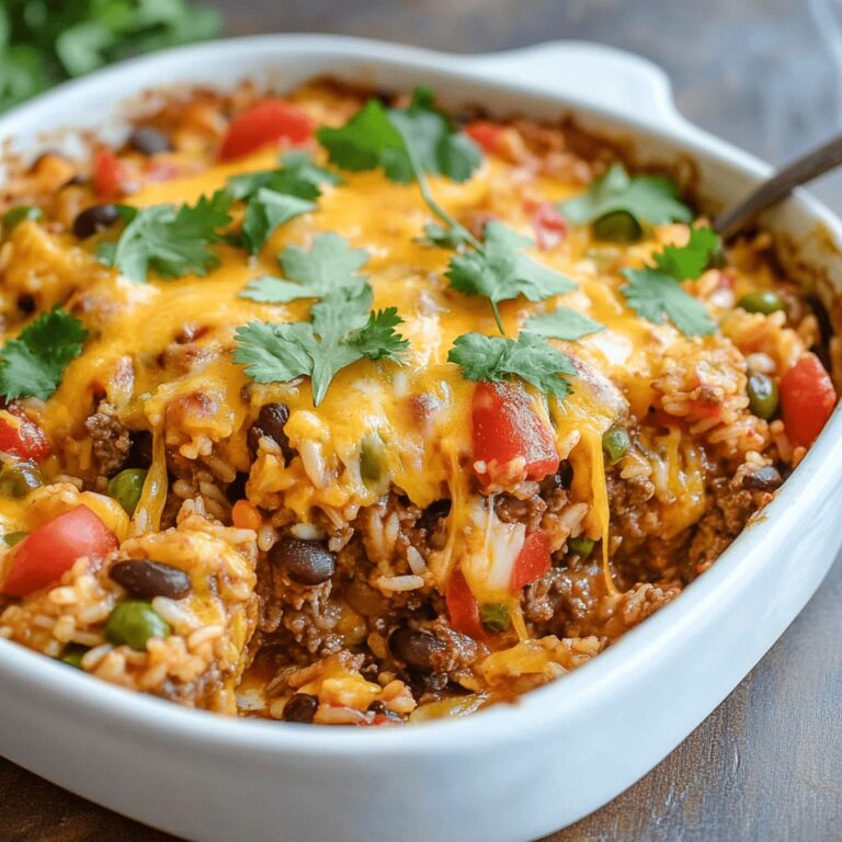 Mexican Beef And Rice Casserole Recipe