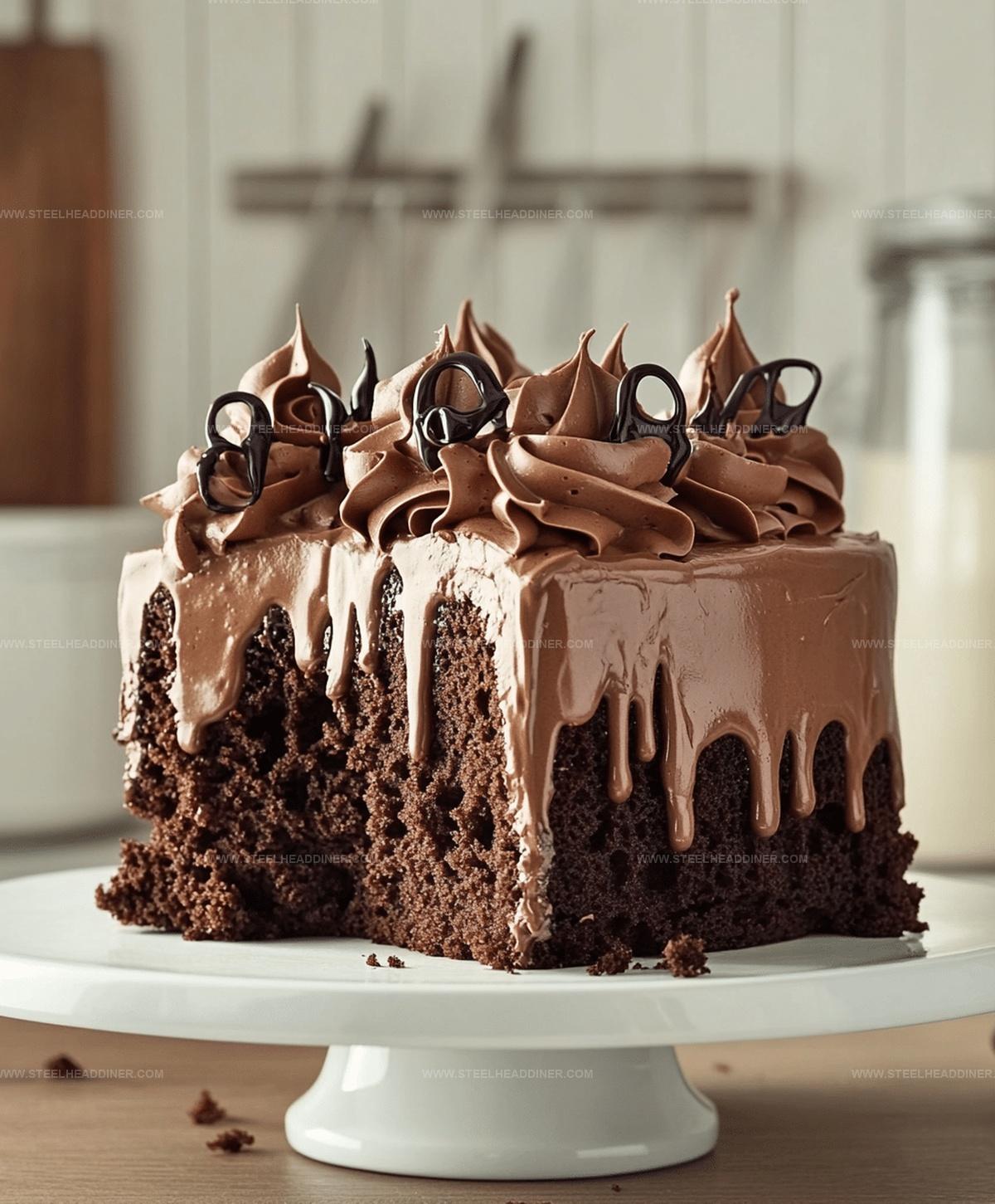 Espresso Infused Mocha Poke Cake Recipe
