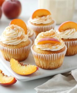 Honey Peach Cream Cheese Cupcakes Recipe