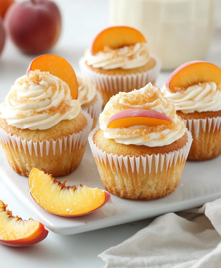 Honey Peach Cream Cheese Cupcakes Recipe