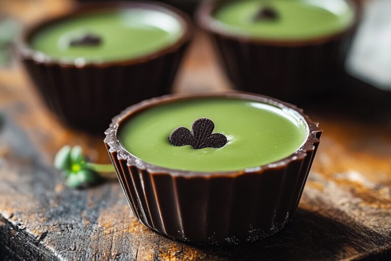 St. Patricks Day Cacao Matcha Cups Recipe