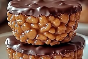 Irresistible Chocolate Peanut Butter Rice Krispie Cups Recipe
