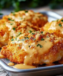 Cheesy Golden Cheddar Chicken Recipe