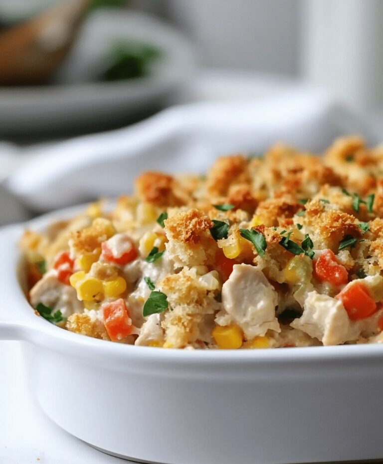 Creamy Chicken And Stuffing Casserole Recipe