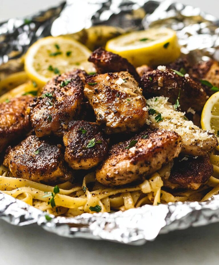 Zesty Lemon Garlic Butter Chicken With Parmesan Linguine Recipe