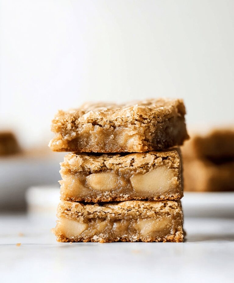 Quick Brown Butter Apple Blondies Recipe
