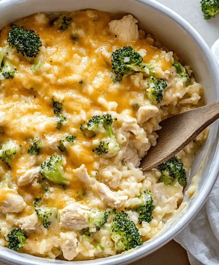 Crockpot Cheesy Chicken Broccoli Rice Recipe