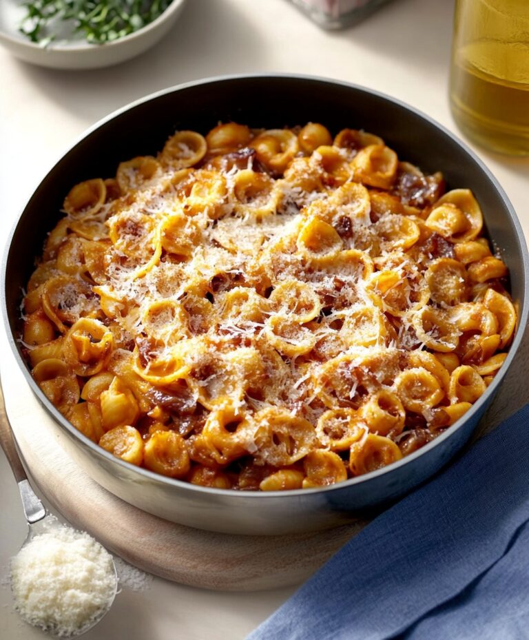 Delicious One Pot French Onion Pasta Recipe