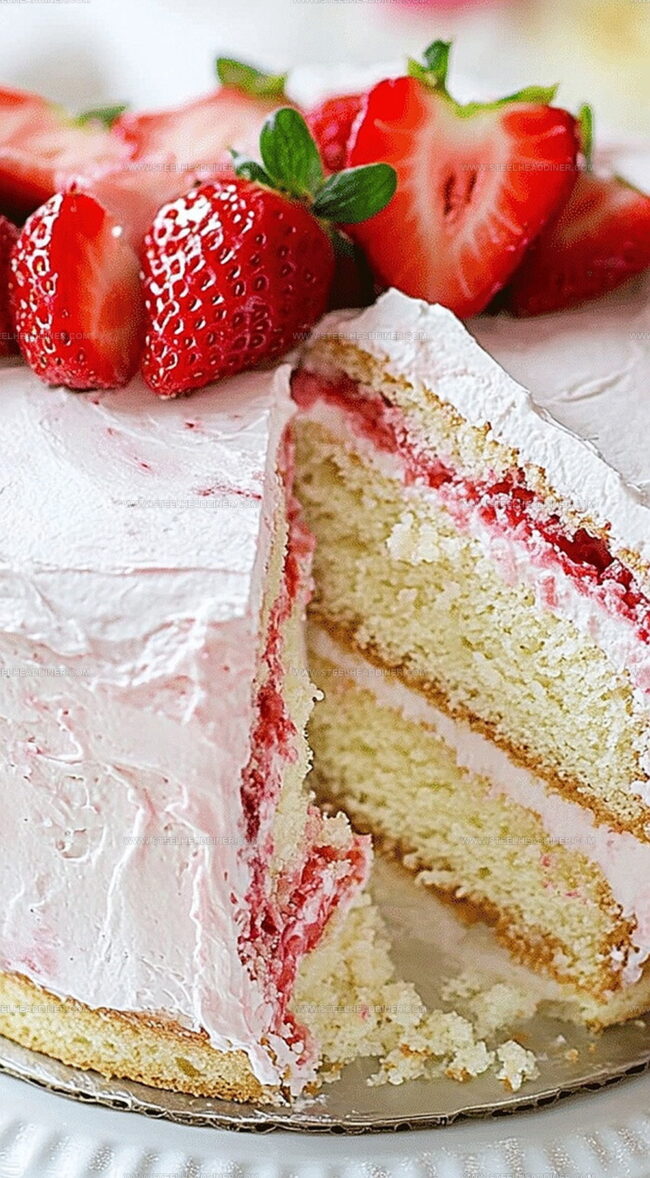 What Makes Strawberry Swirled White Chocolate Cake Great