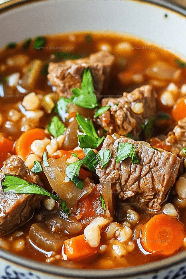 Beef Barley Soup Highlights