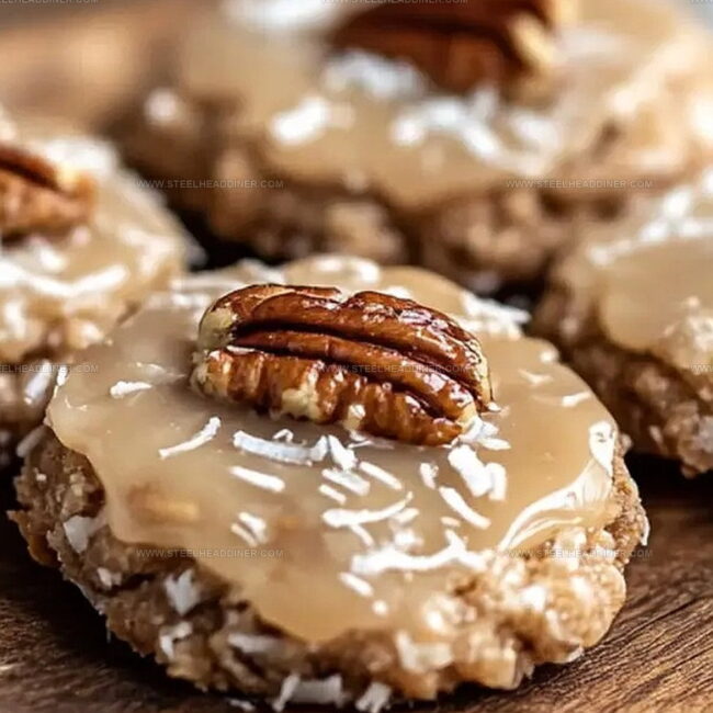 No-Bake Coconut Pecan Praline Cookies To Try Today