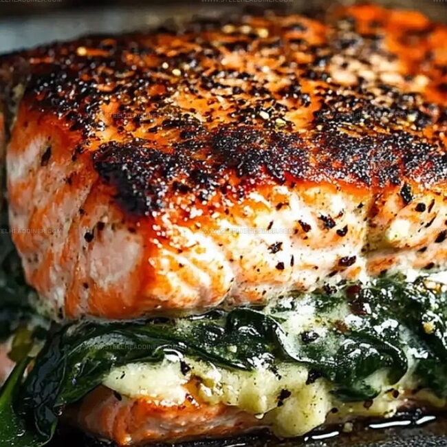 Why Blackened Salmon Stuffed With Spinach Excels
