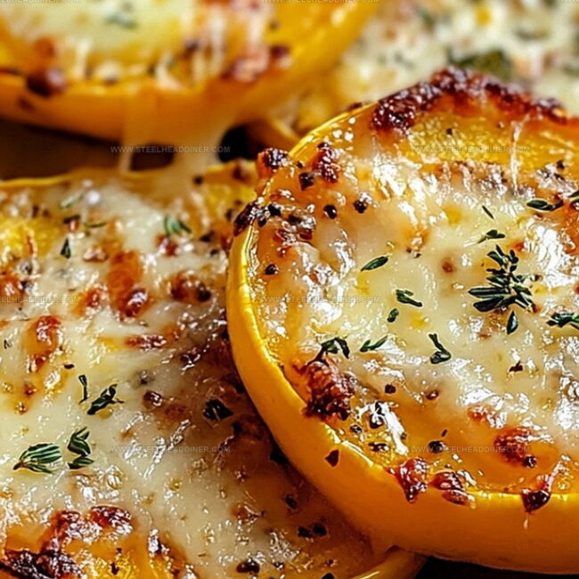 Cheesy Baked Squash Rounds To Try