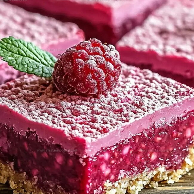 No-Bake Valentine Raspberry Bars That Are So Easy