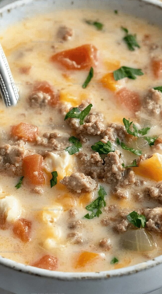 Cheeseburger Soup Worth Every Savory Spoonful