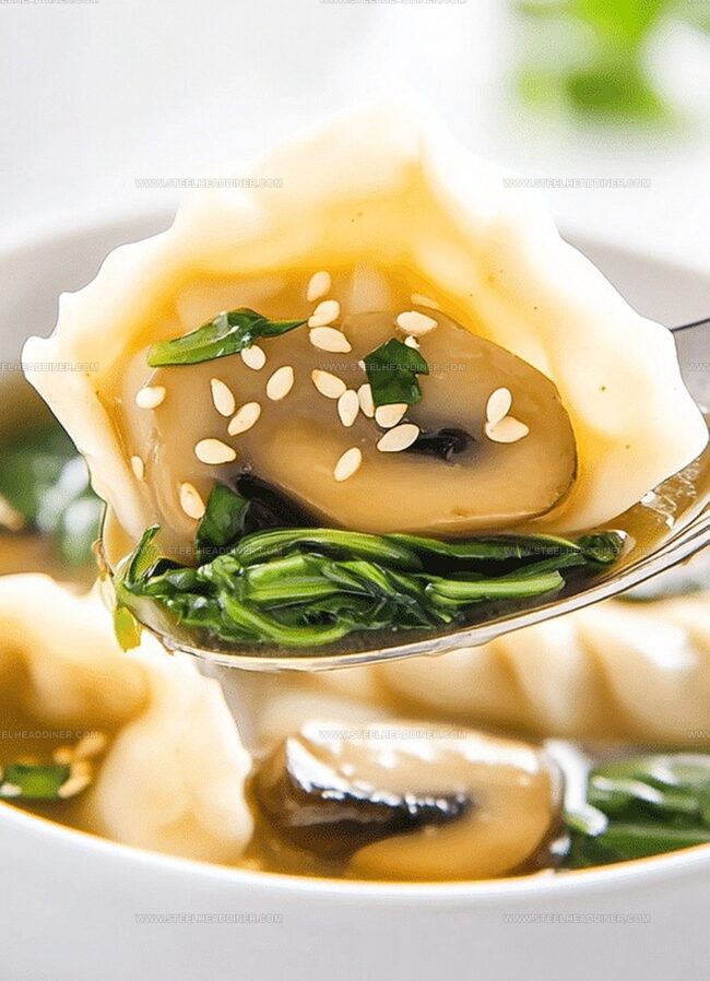 Flavorful Twists For Potsticker Soup With Mushrooms & Bok Choy