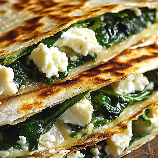 Spinach Feta Quesadillas Bursting With Flavor