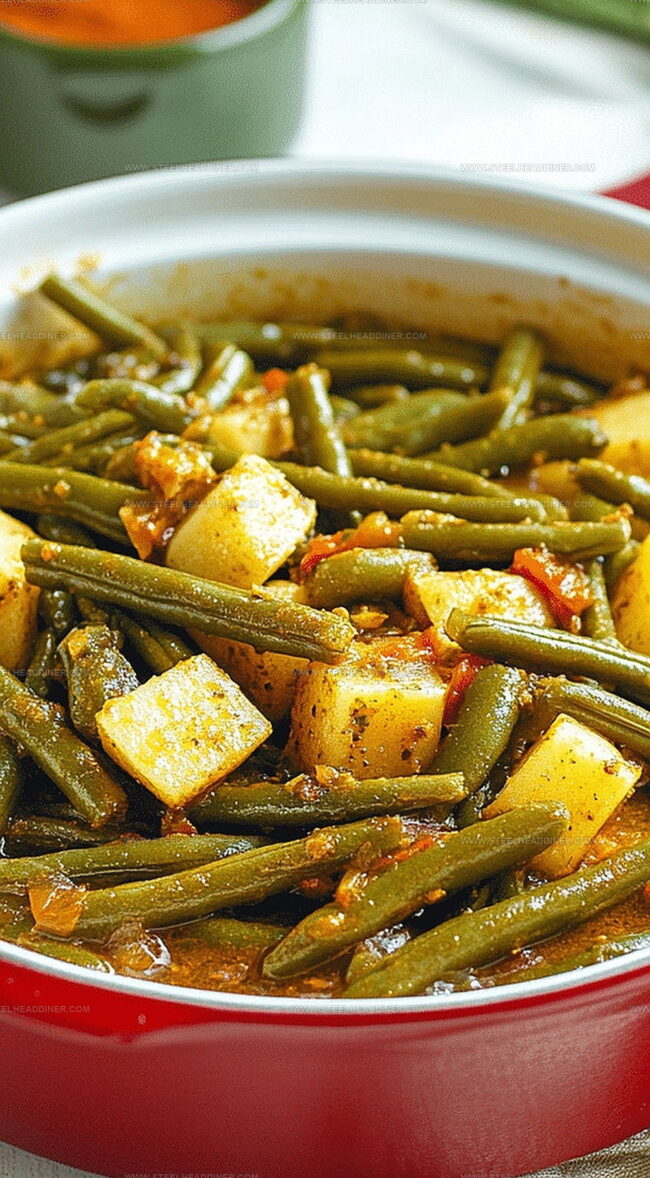 Cajun Smothered Green Beans & Potatoes Packs a Punch