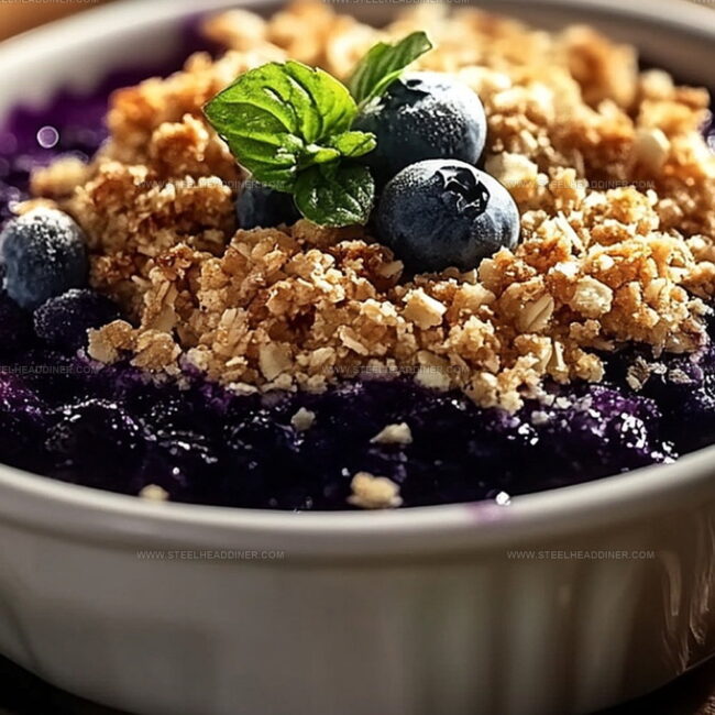 Blueberry Crumble with a Perfect Crunch