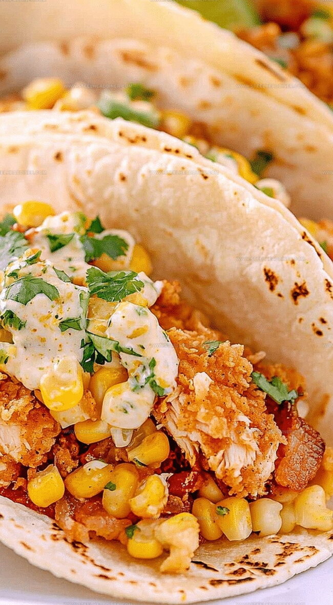 Pro Secrets For Fried Chicken Street Corn Tacos With Bacon And Jalapeno Lime Ranch