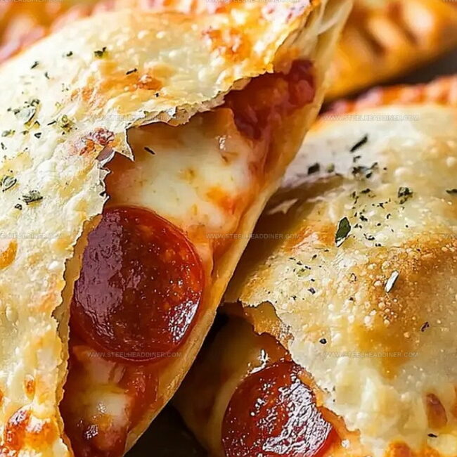 Cheesy Pepperoni Pizza Empanadas - Melty and Delicious