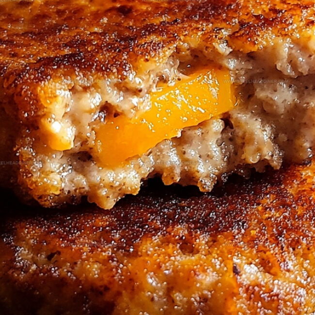 Cheddar-Stuffed Ground Chicken Patty - Juicy and Delicious
