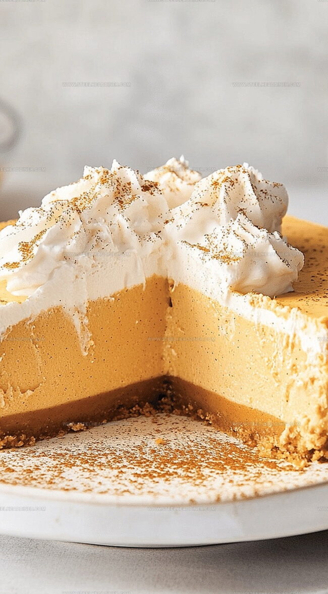 No-Bake Pumpkin Cheesecake That Shines