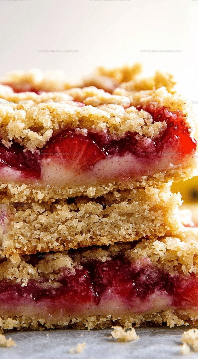 Lemon Strawberry Crumb Bars for Sunny Days
