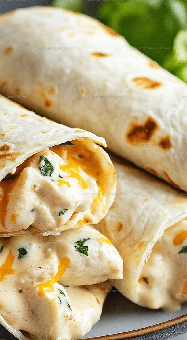 Cheesy Garlic Chicken Wraps Overview