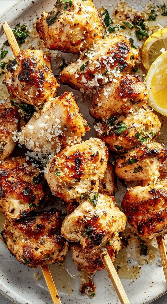 Garlic Parmesan Chicken Skewers That Wow