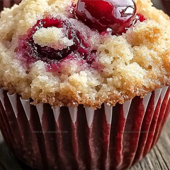 Cherry Cobbler Muffins With A Twist