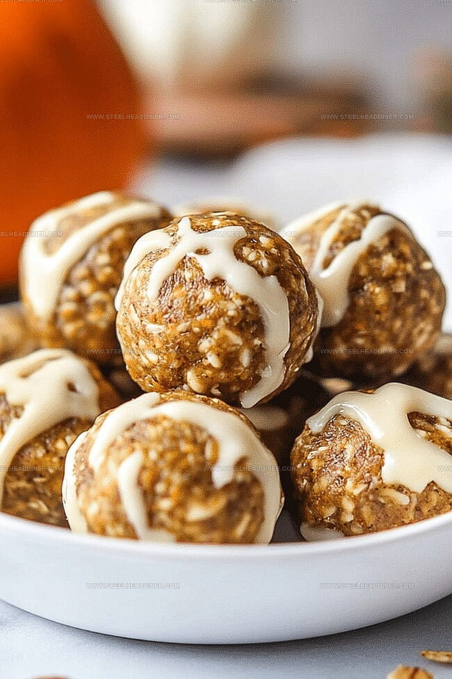 No-Bake Healthy Pumpkin Pie Energy Balls