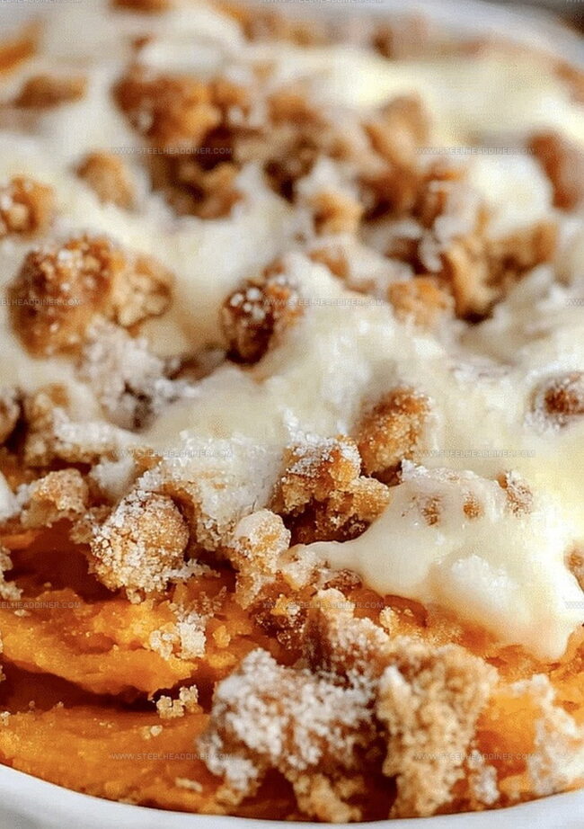 Sweet Potato Casserole with a Deliciously Sweet Finish
