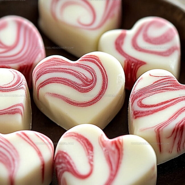 Valentines Day Swirled White Chocolate Candies That Impress