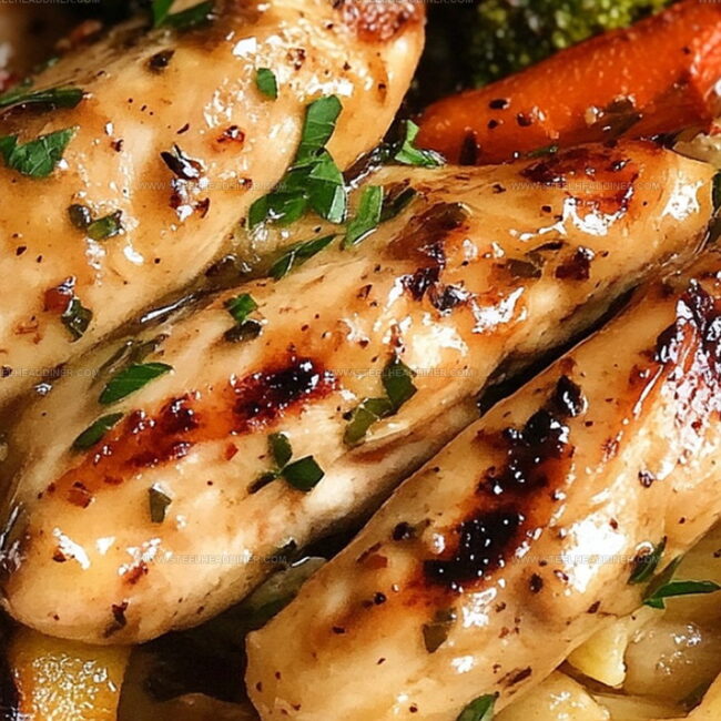 Honey Garlic Chicken With Roasted Penne Notes